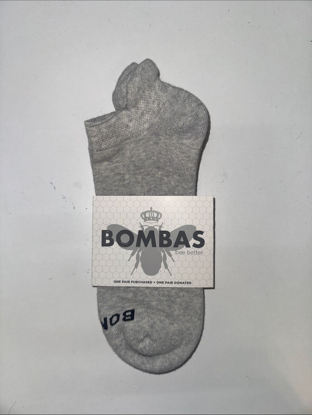 Bombas Men's Low-Cut Athletic Socks in Light Gray